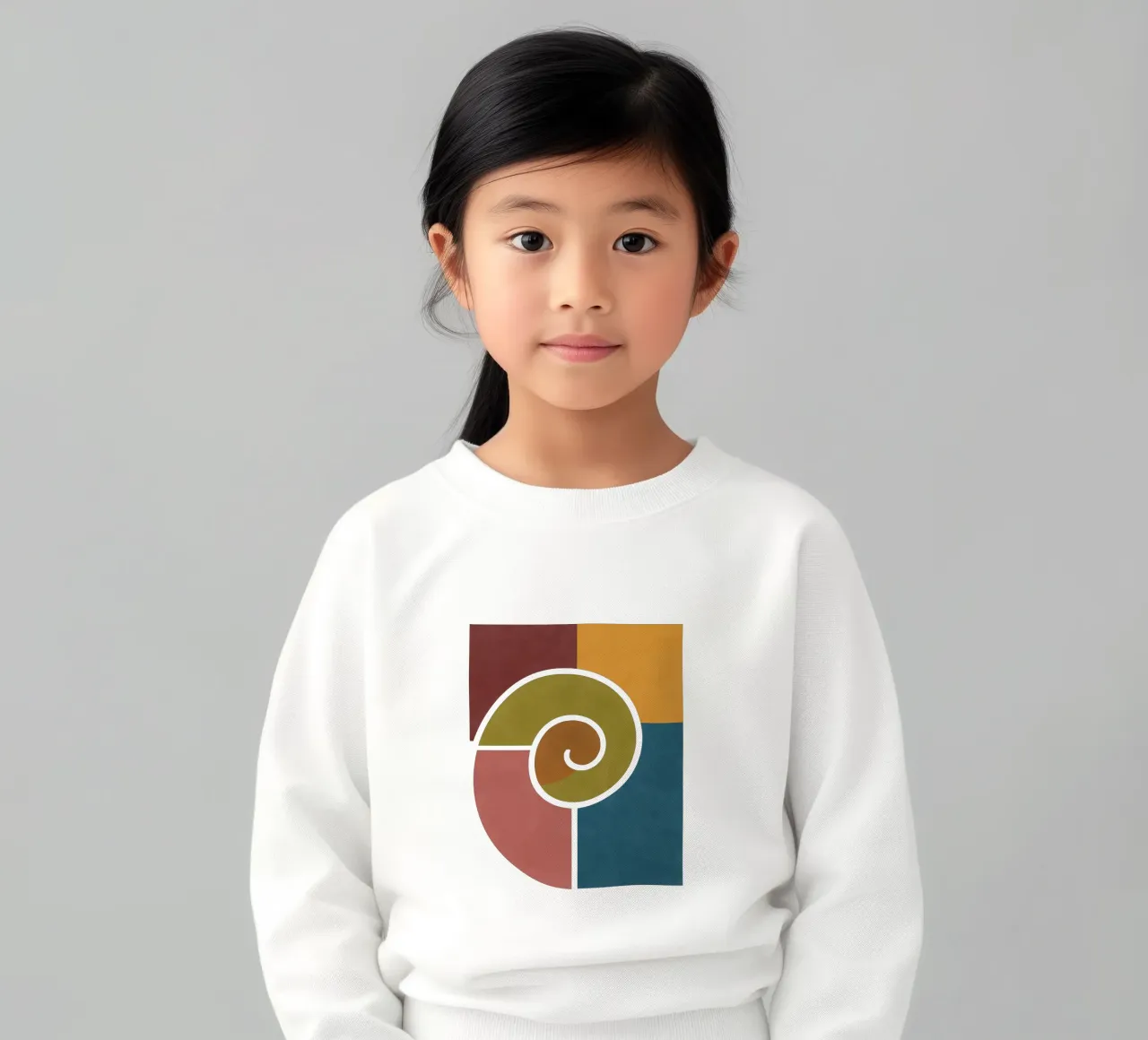 Forme geometriche di lumache felpa bambino da HicksShop