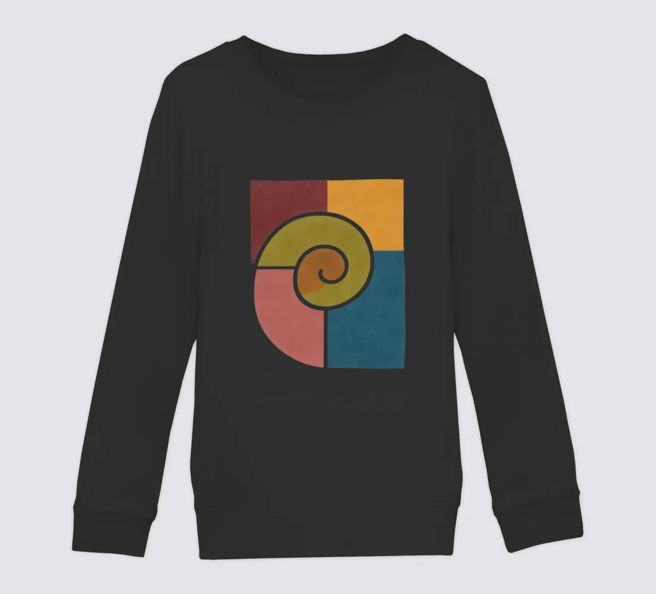 Forme geometriche di lumache felpa bambino da HicksShop