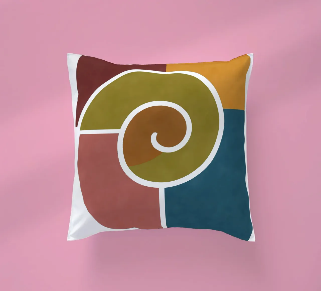 Formas geométricas de caracol cojín de HicksShop