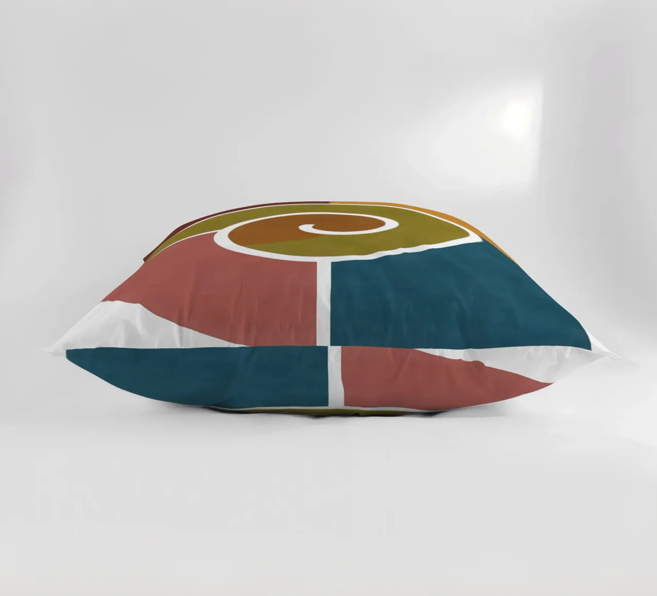 Geometrische Schneckenformen Kissen von HicksShop