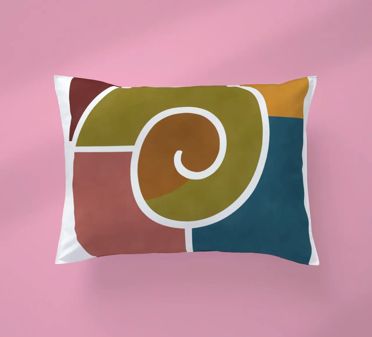 Formas geométricas de caracol cojín de HicksShop