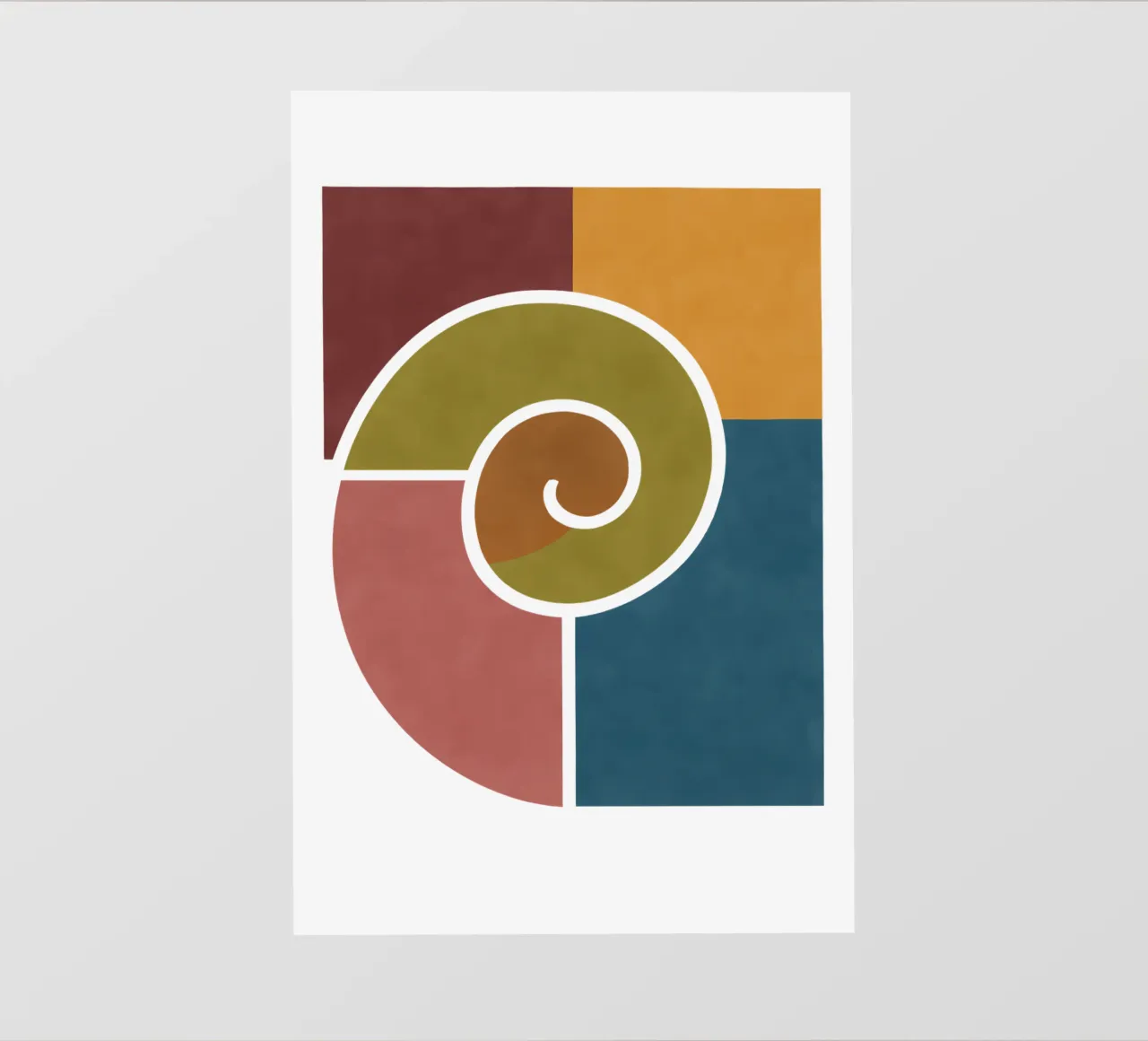Formas geométricas de caracol lámina retroiluminada de HicksShop