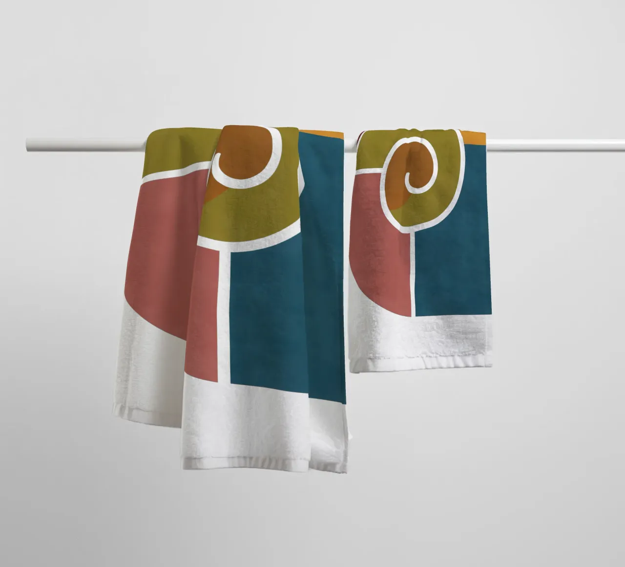 Forme geometriche di lumache asciugamano da bagno da HicksShop