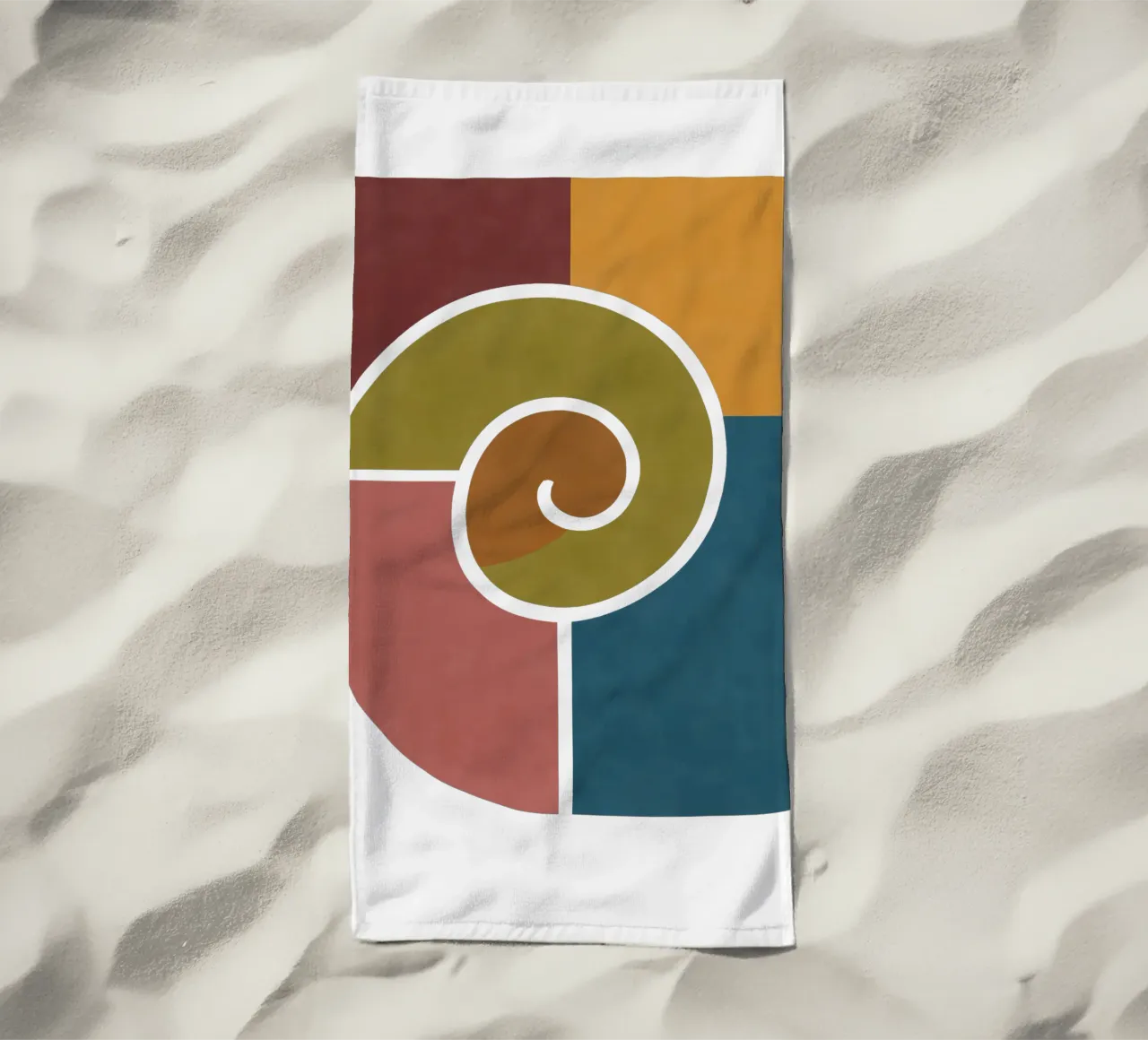 Forme geometriche di lumache telo mare da HicksShop