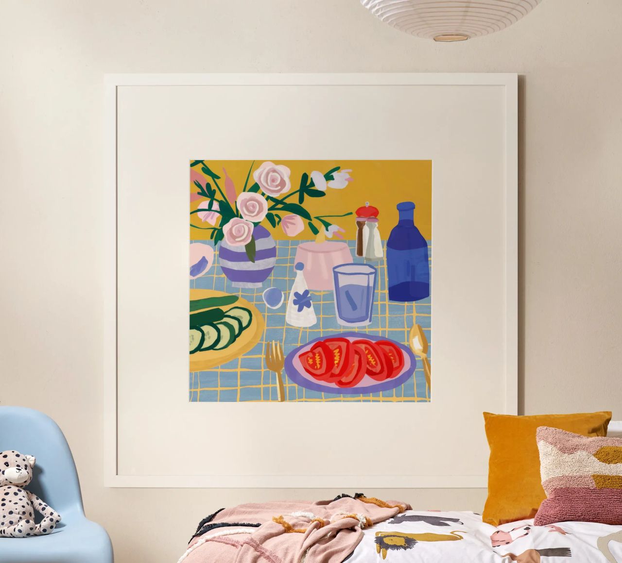 Tabletop Tomato Feast poster by Chroma Haven
