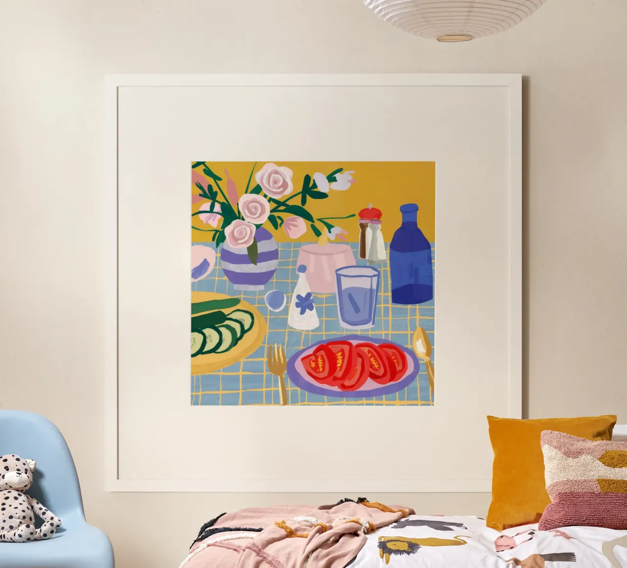 Tabletop Tomato Feast poster by Chroma Haven