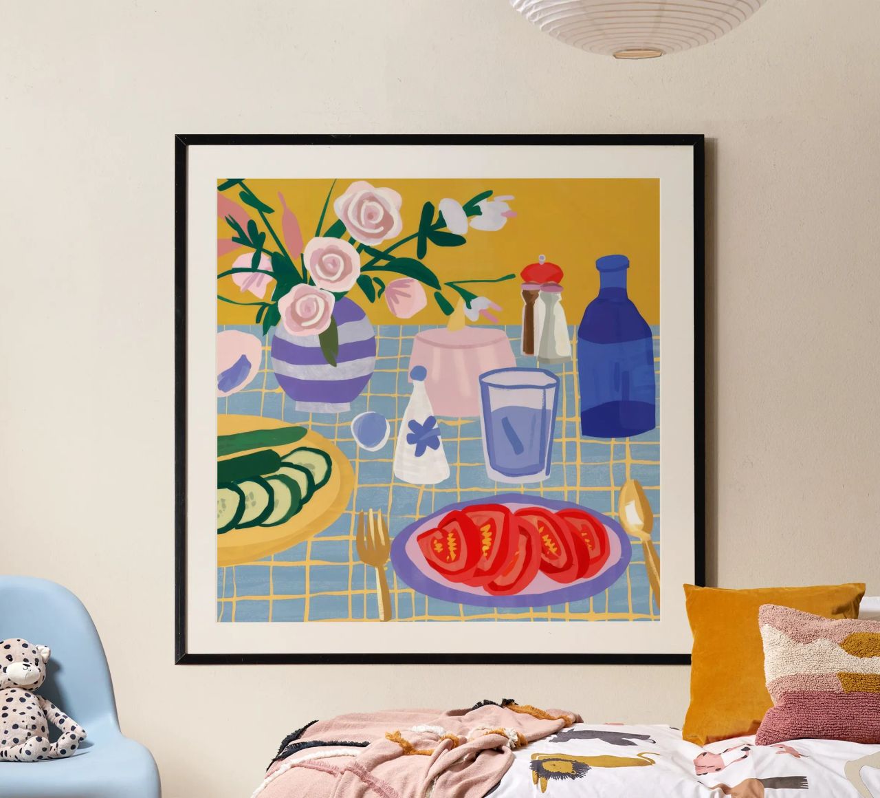 Tabletop Tomato Feast poster by Chroma Haven