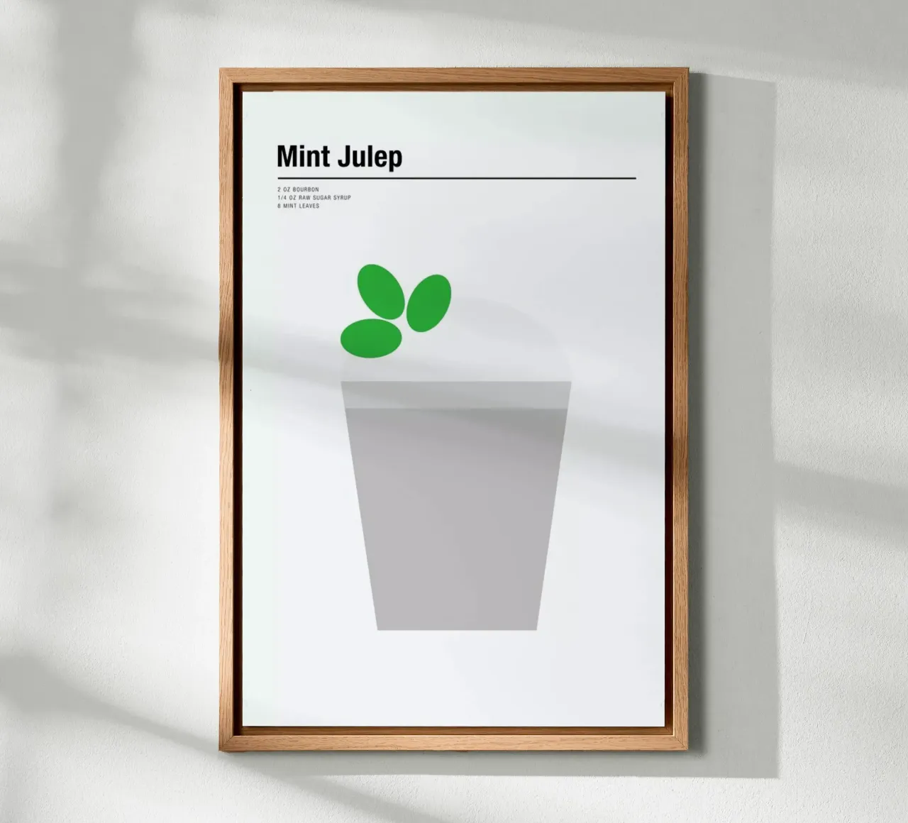 Mint Julep tela con Cornice a cassetta da Nick Barclay