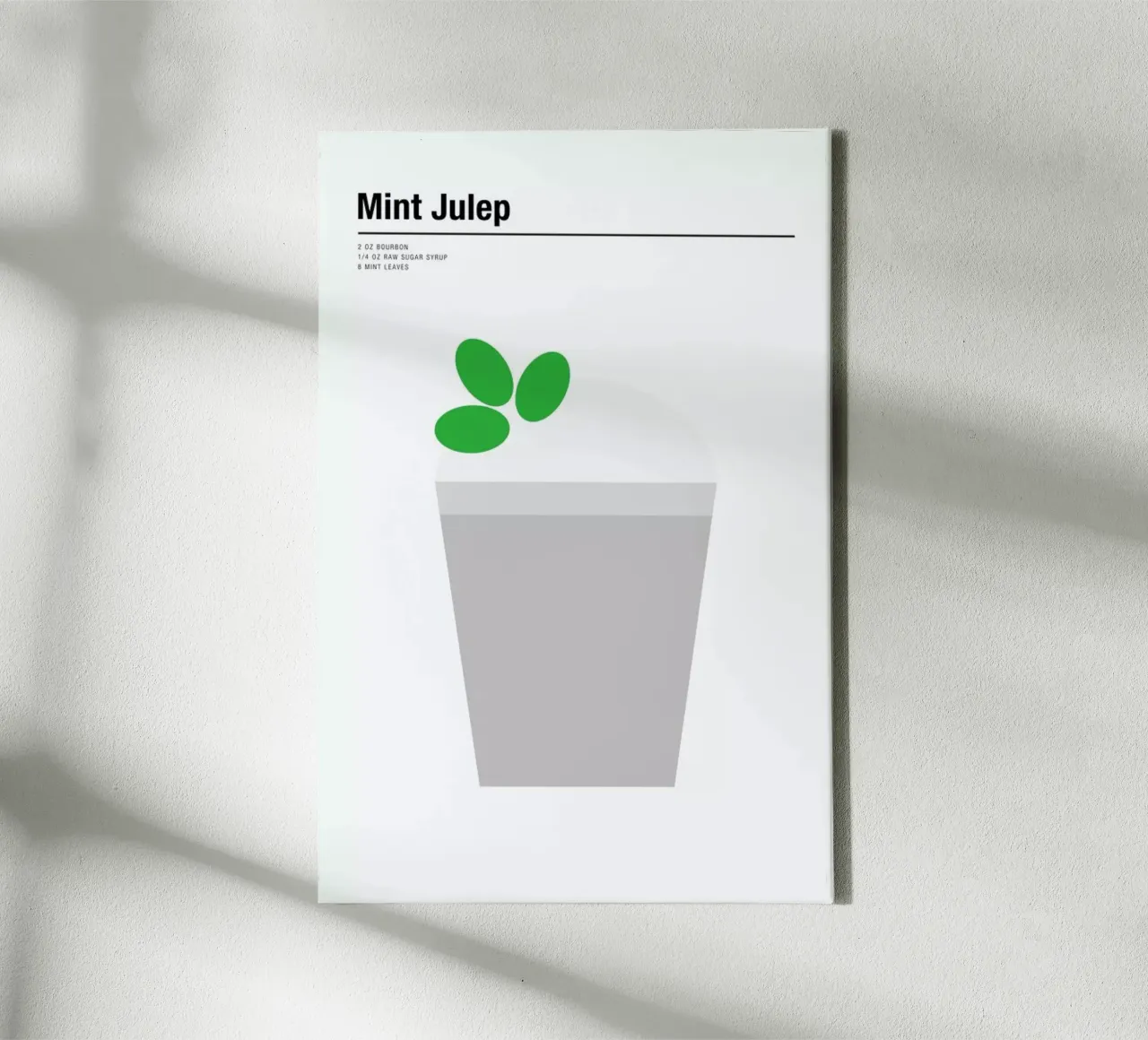 Mint Julep tela con Cornice a cassetta da Nick Barclay