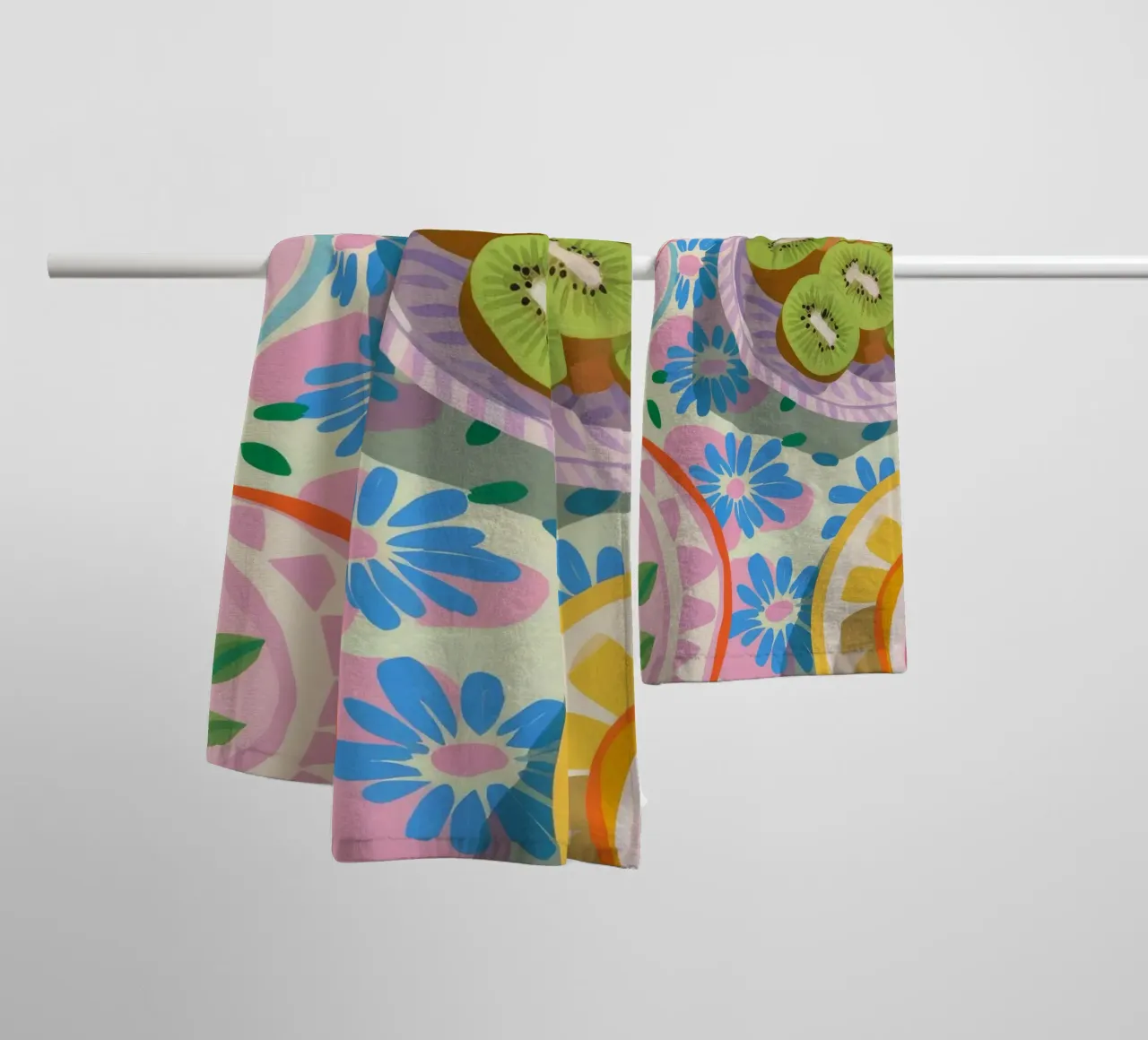 Citrus Kiwi Delight towel by Chroma Haven