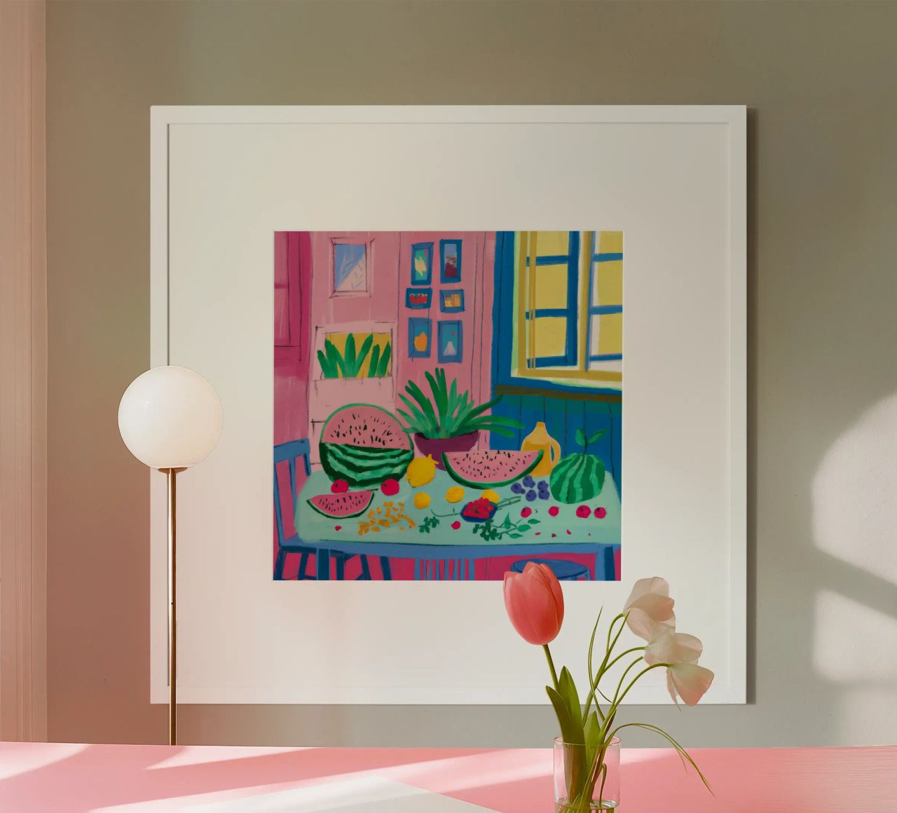 Sunny Window Fruits poster by Haven Mirage