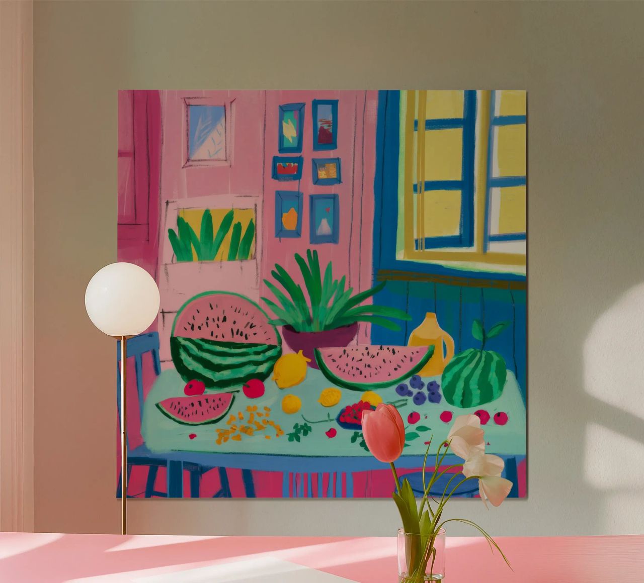 Sunny Window Fruits poster by Haven Mirage