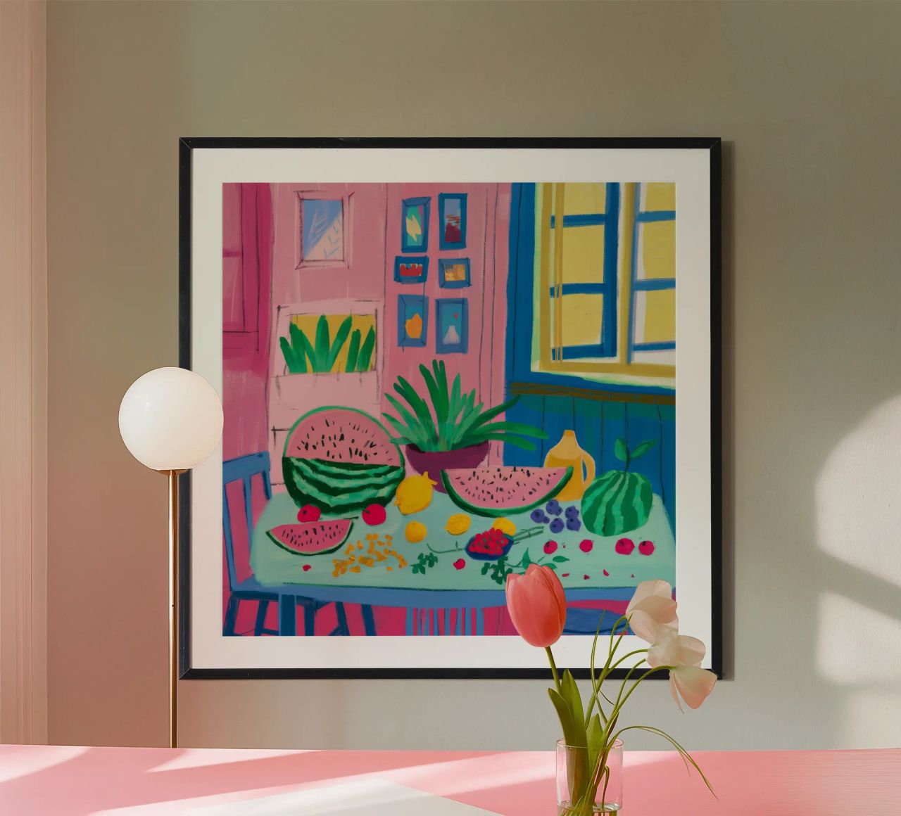 Sunny Window Fruits poster by Haven Mirage