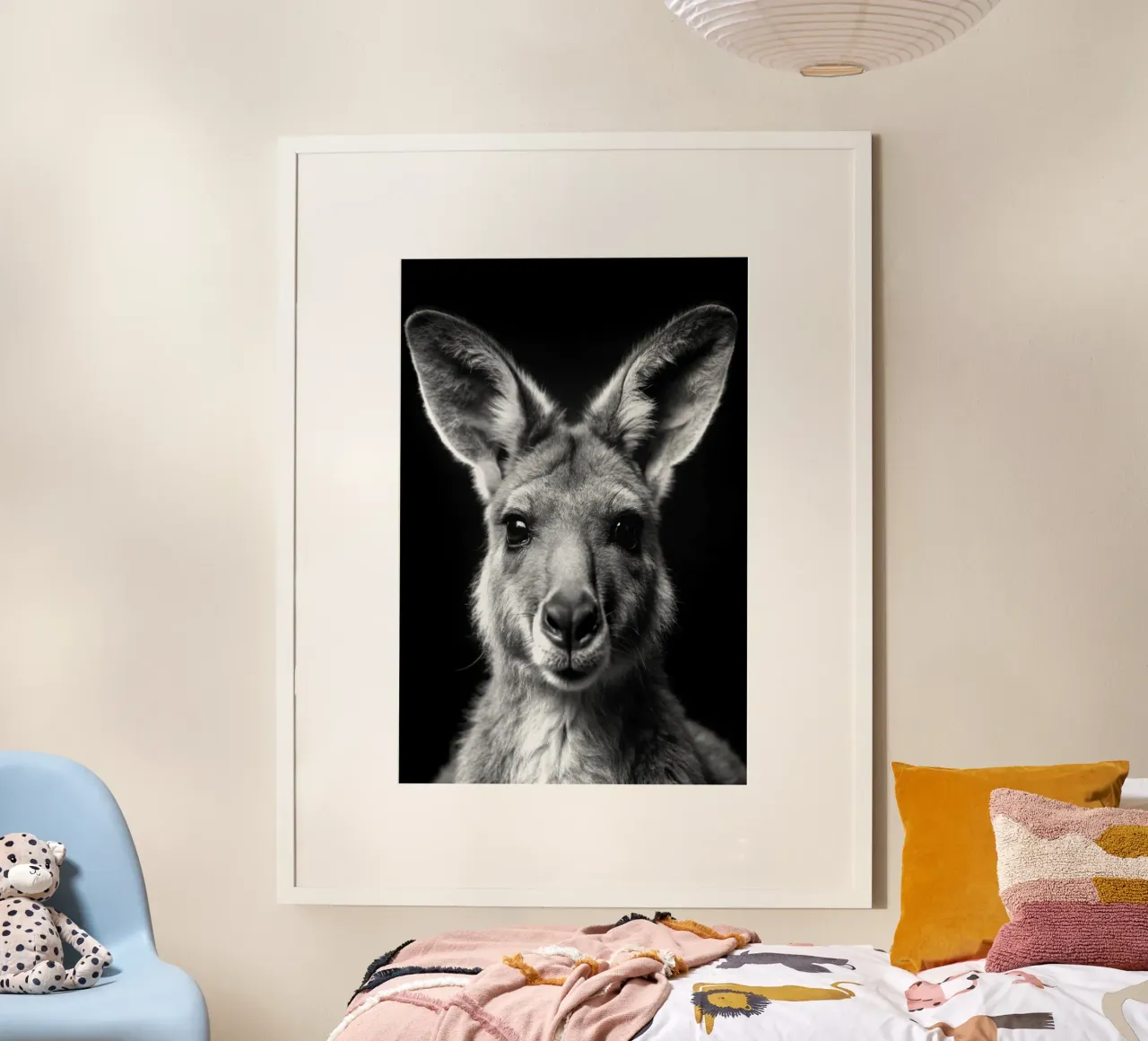 cara de canguro fotografía de animales en blanco y negro hahnemühle de kanayaa
