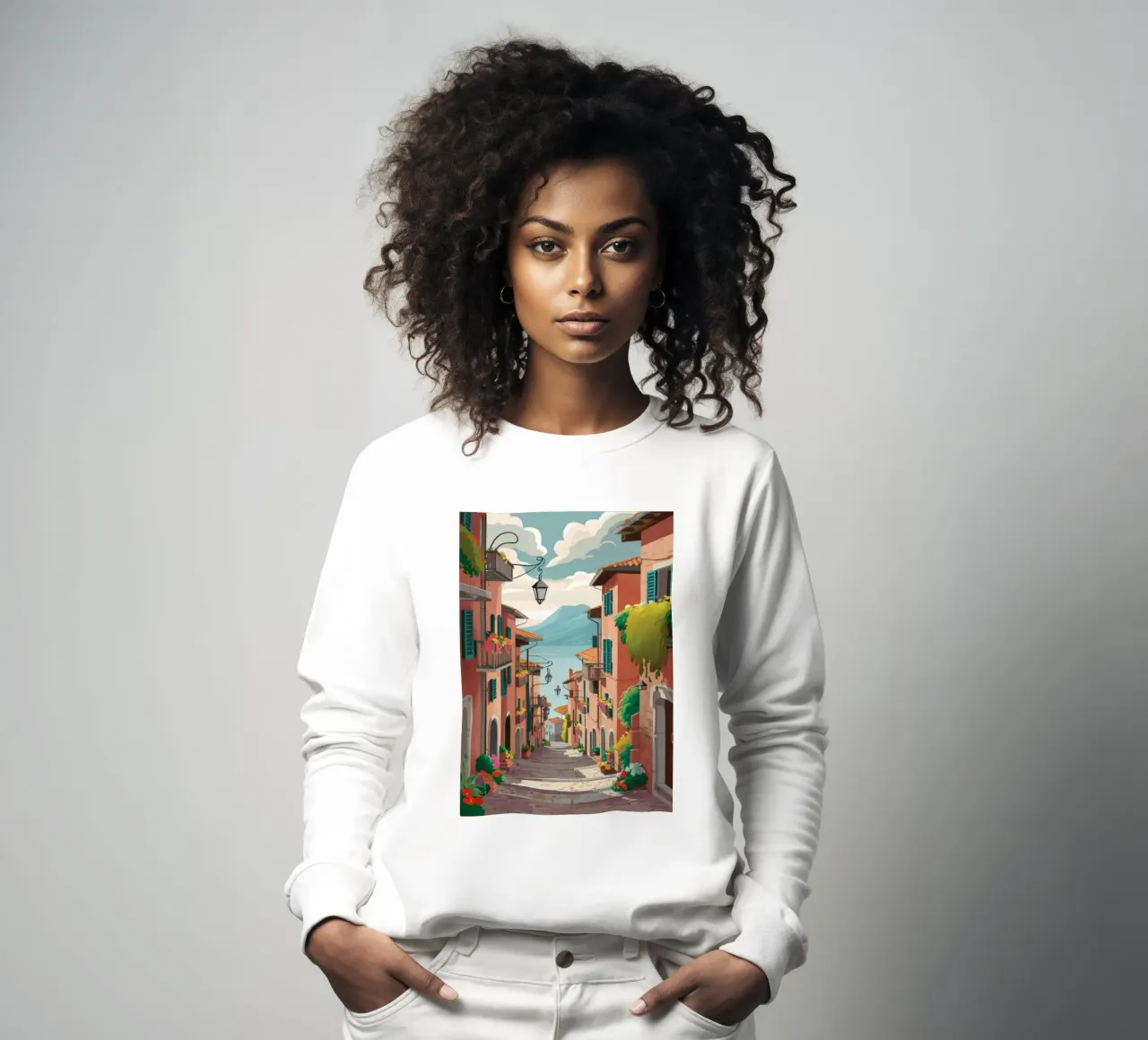 Voyage dans une rue étroite sweat de Haven Mirage