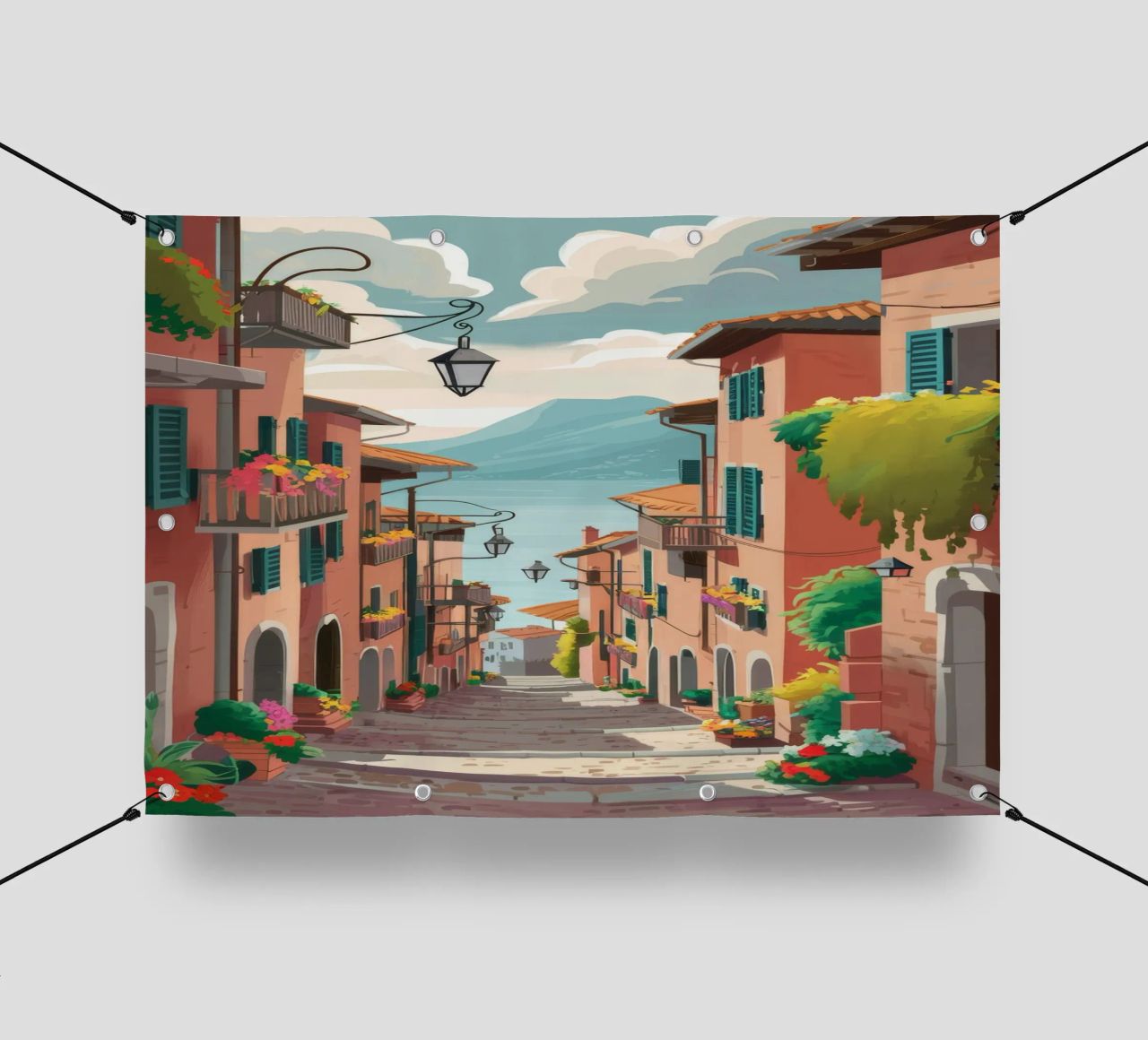 Viaggio in una strada stretta telo in pvc da Haven Mirage