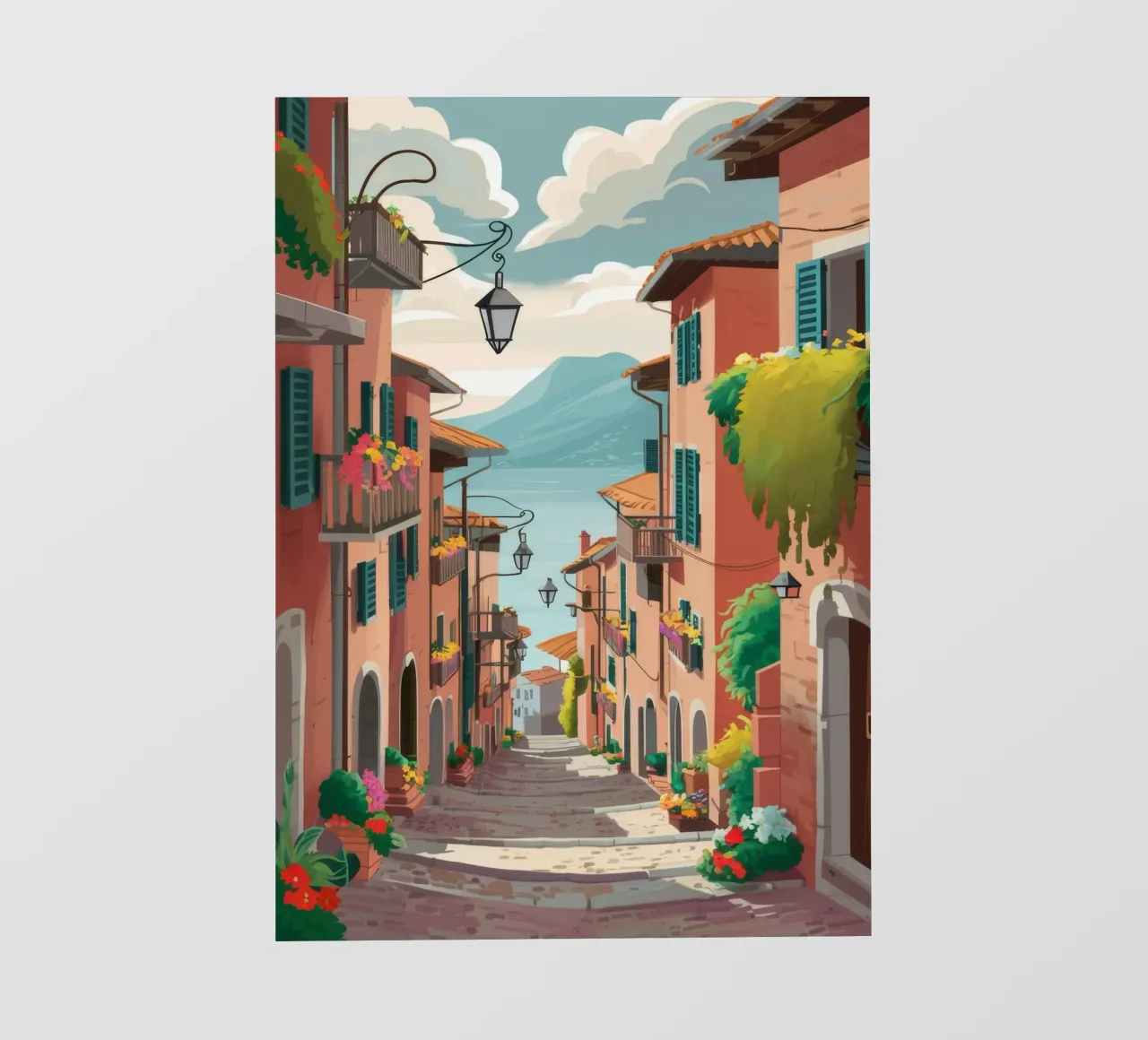 Viaggio in una strada stretta telo in pvc da Haven Mirage