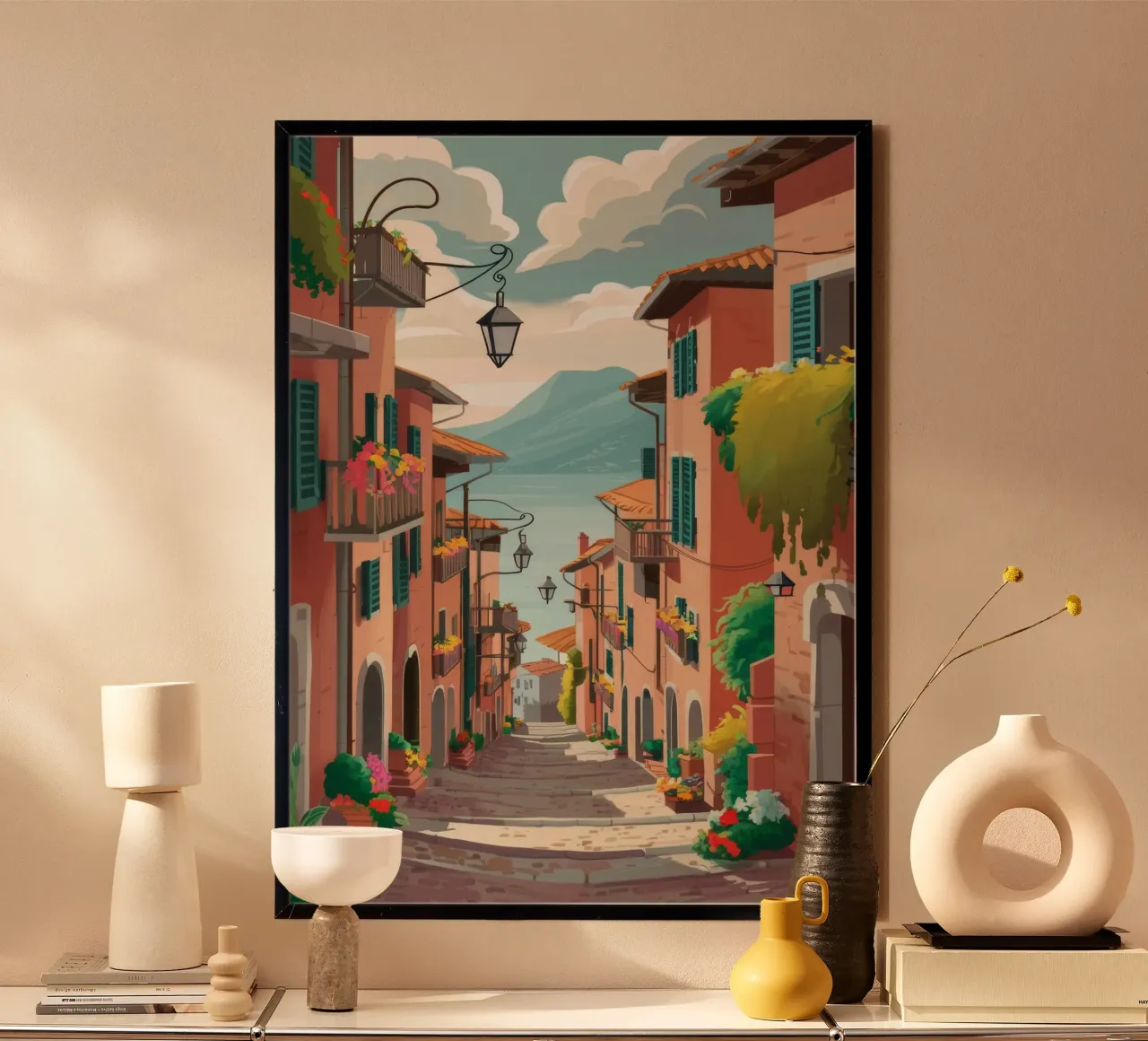Viaggio in una strada stretta carta hahnemühle da Haven Mirage