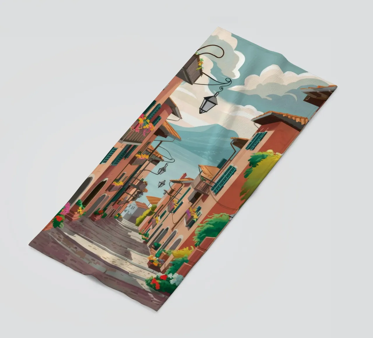 Viaggio in una strada stretta telo mare da Haven Mirage