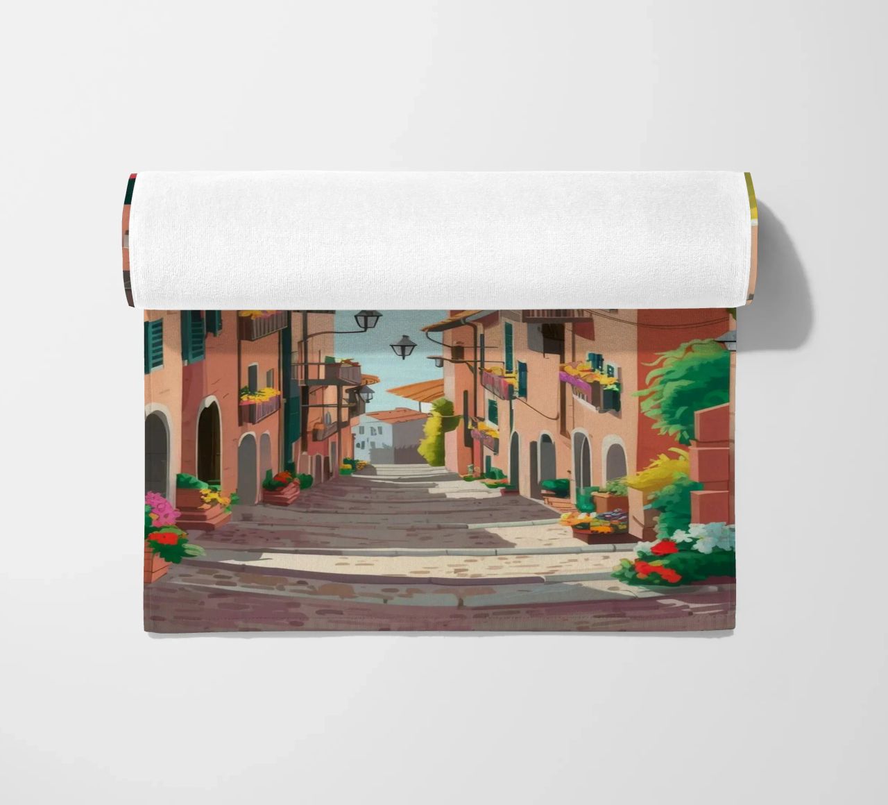 Viaggio in una strada stretta telo mare da Haven Mirage