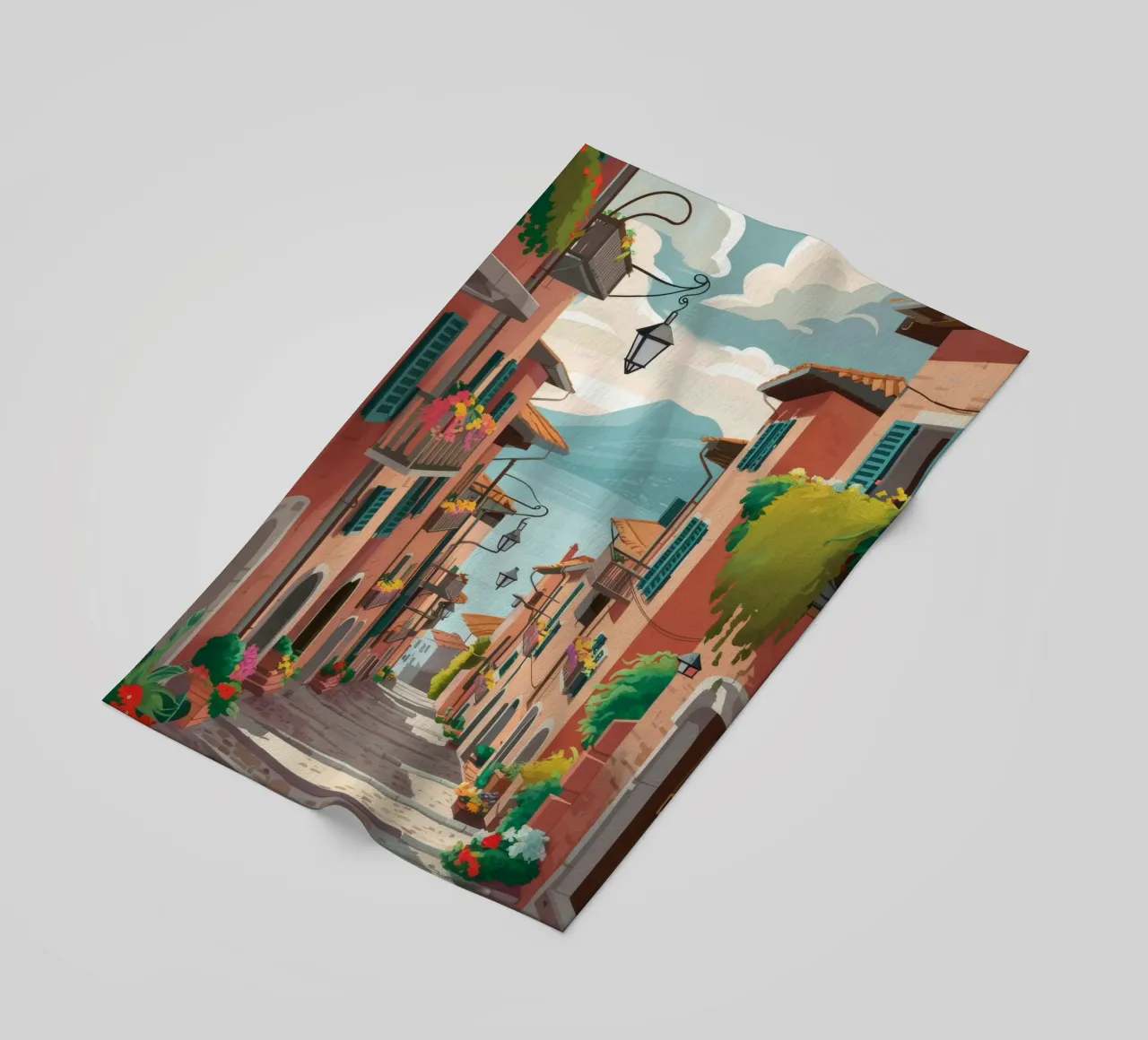 Viaggio in una strada stretta telo mare da Haven Mirage