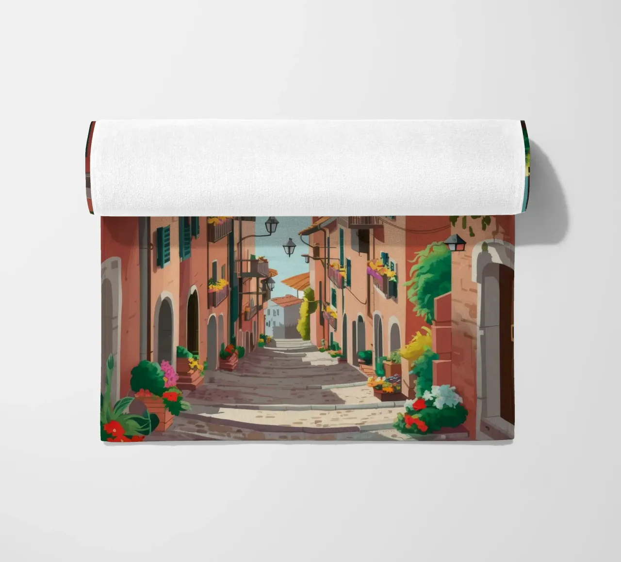 Viaggio in una strada stretta telo mare da Haven Mirage