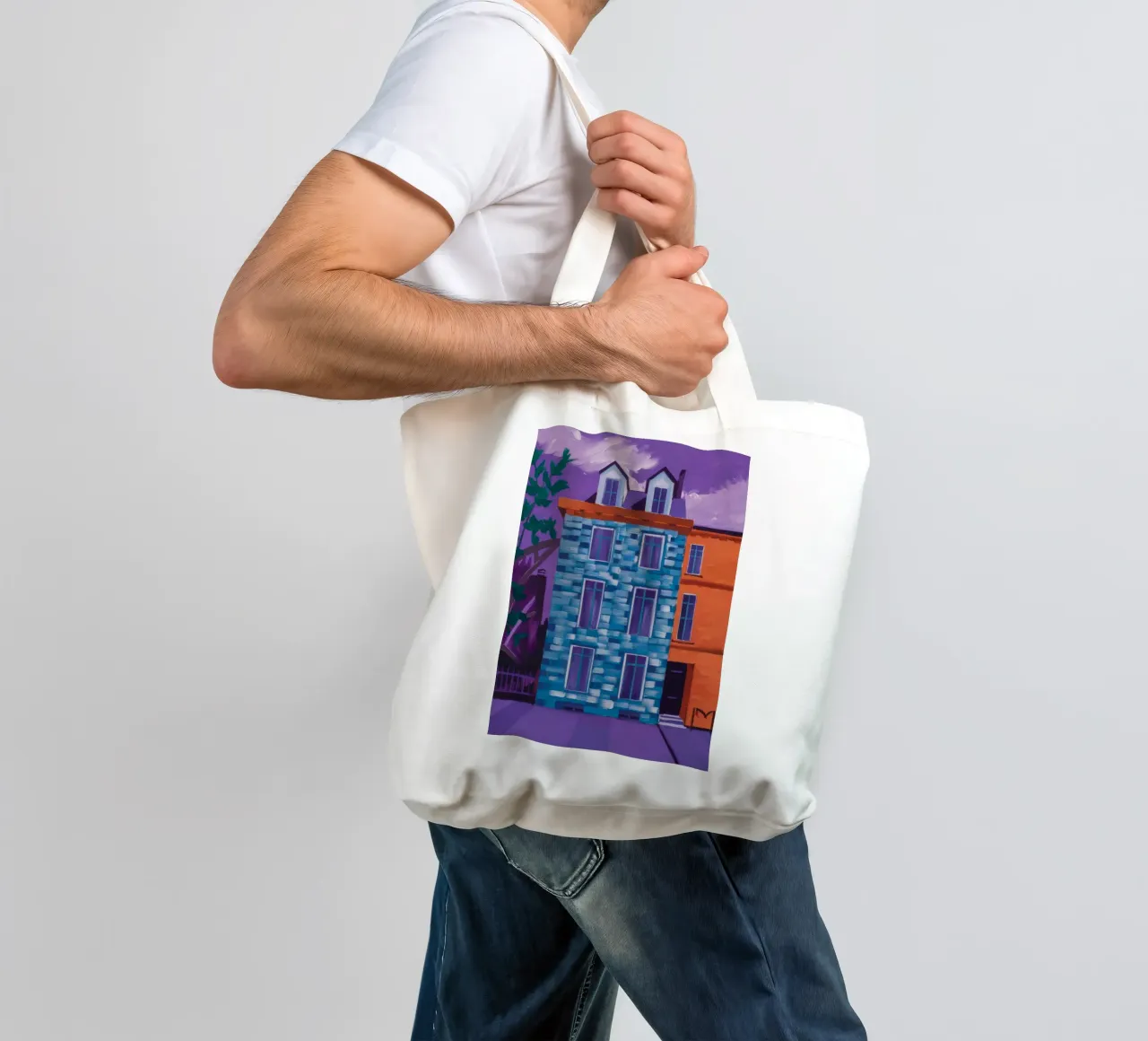 Twilight Facade Mystery tote bag by Haven Mirage