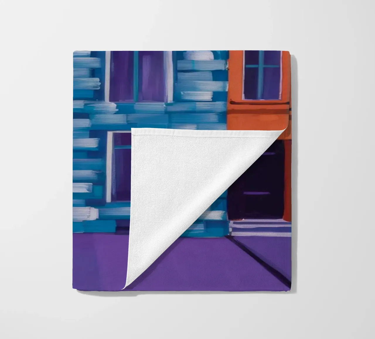Twilight Facade Mystery beach towel by Haven Mirage