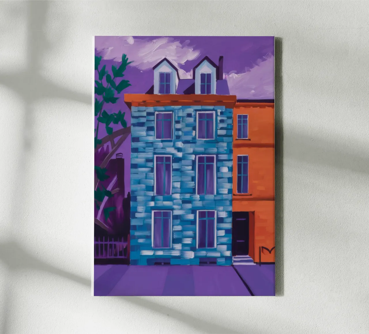 Mysterie van de schemergevel canvas van Haven Mirage