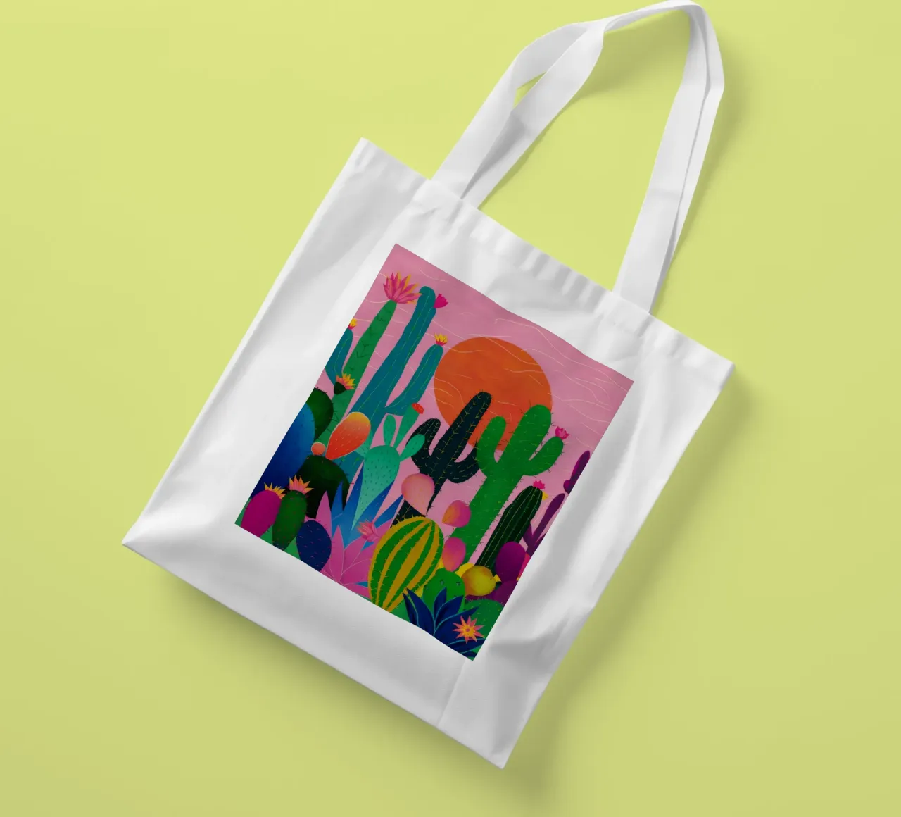 Desert Bloom Sunset tote bag by Haven Mirage