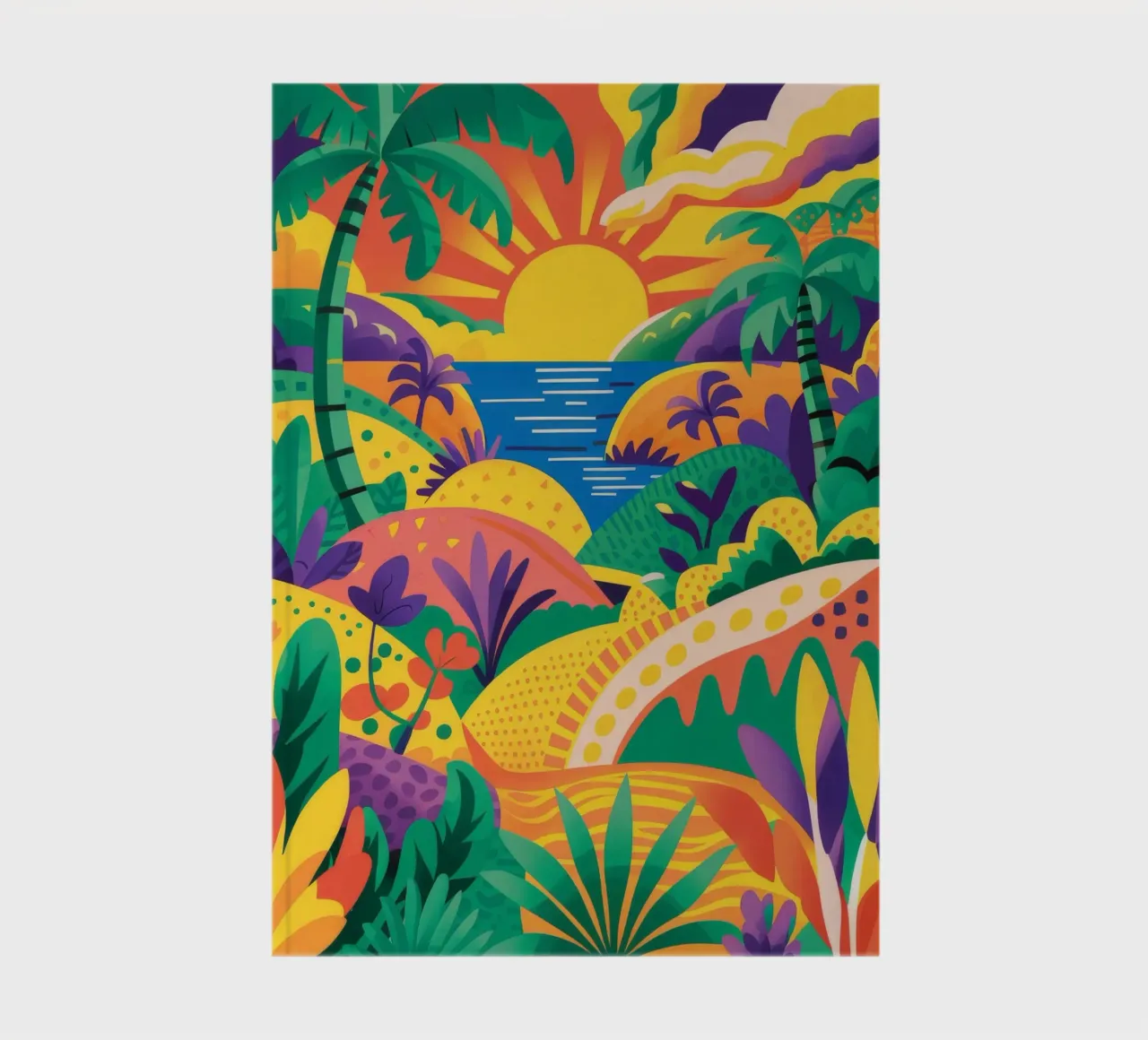 Verdant Jungle Dawn notebook by Paez Harmony