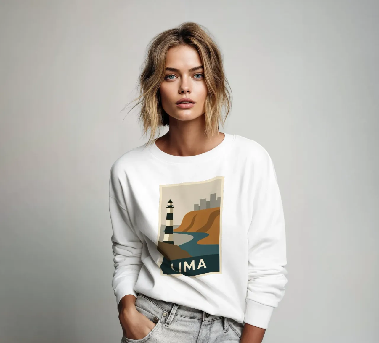 LIMA - Viaggio grafico lungo la costa del Pacifico felpa da JETLAG | affiches voyage