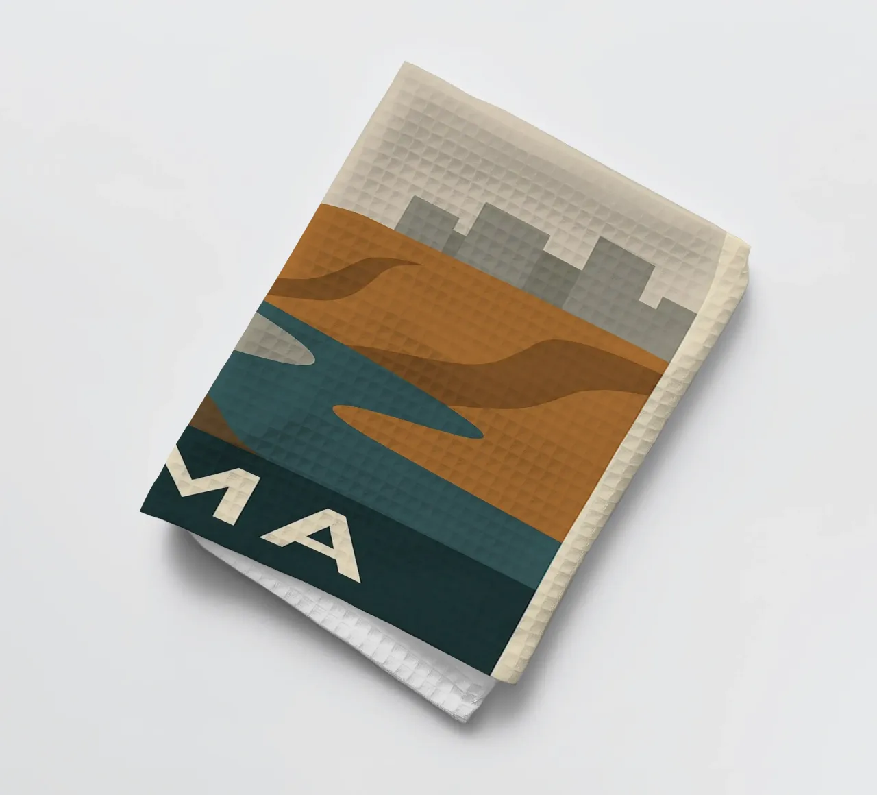 LIMA - Grafische reis langs de Pacifische kust theedoek van JETLAG | affiches voyage