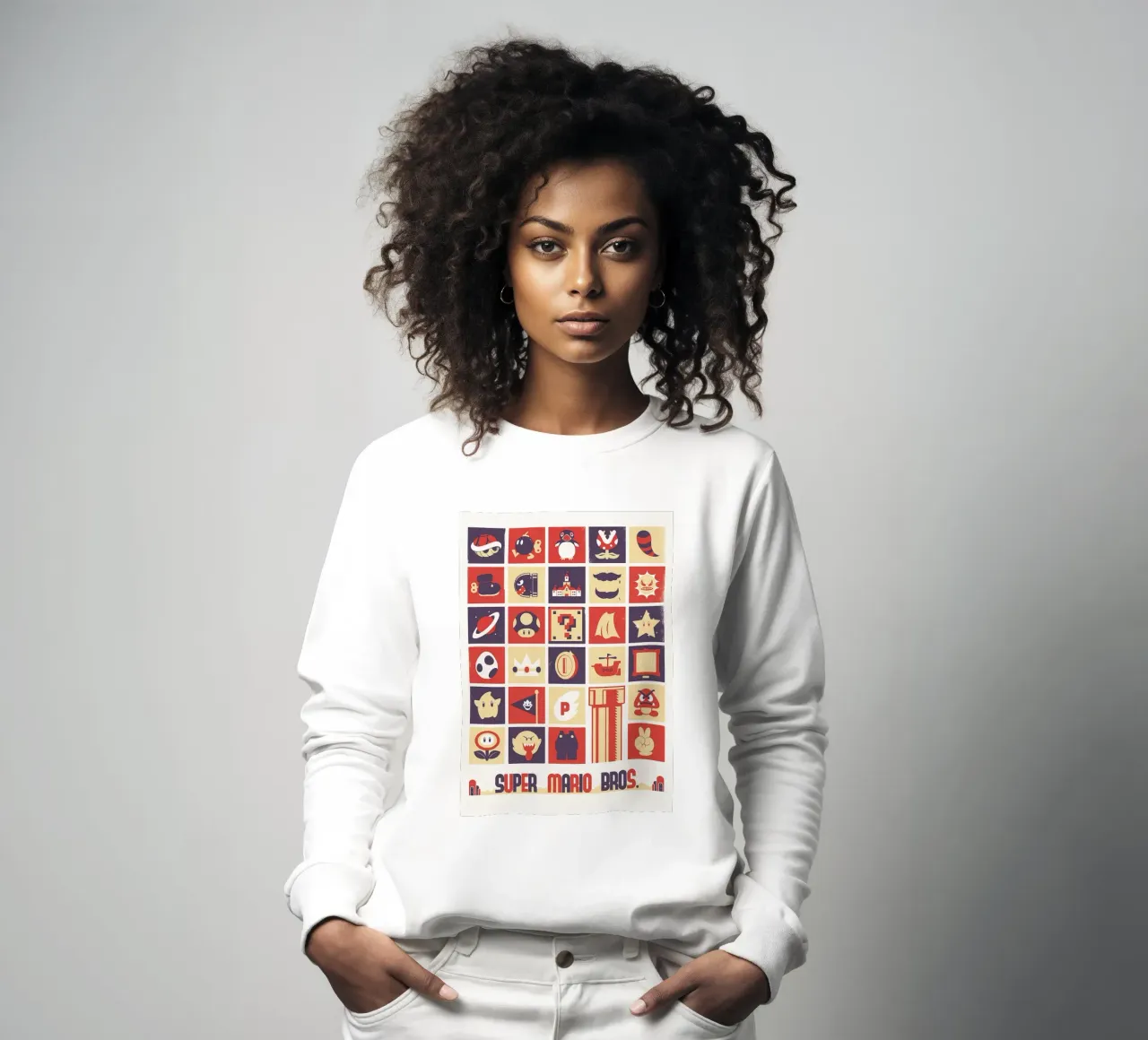 Pixel Power-Up Grid sudadera de NextPixel