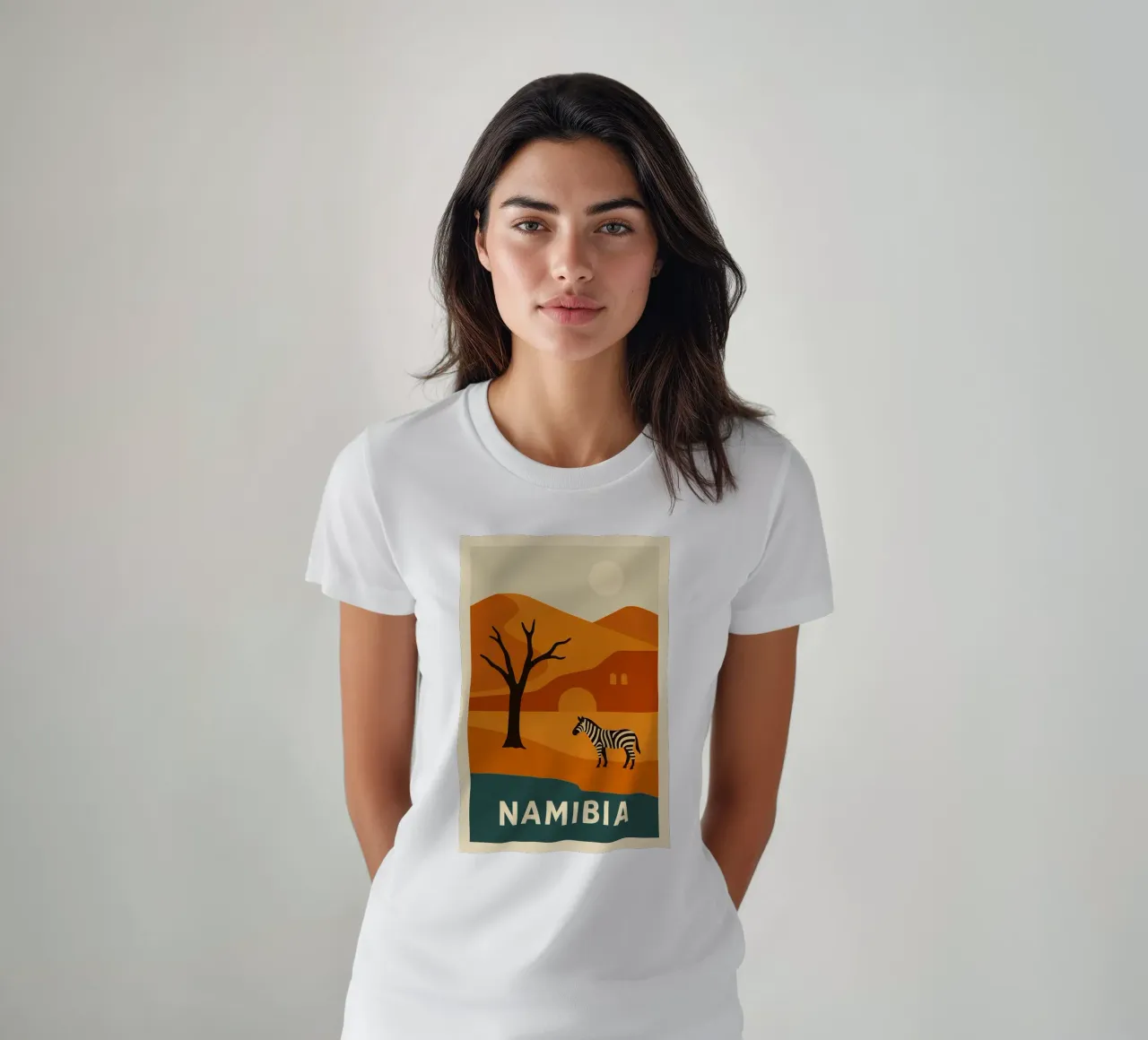 NAMIBIA - Wild and sublime t-shirt by JETLAG | affiches voyage