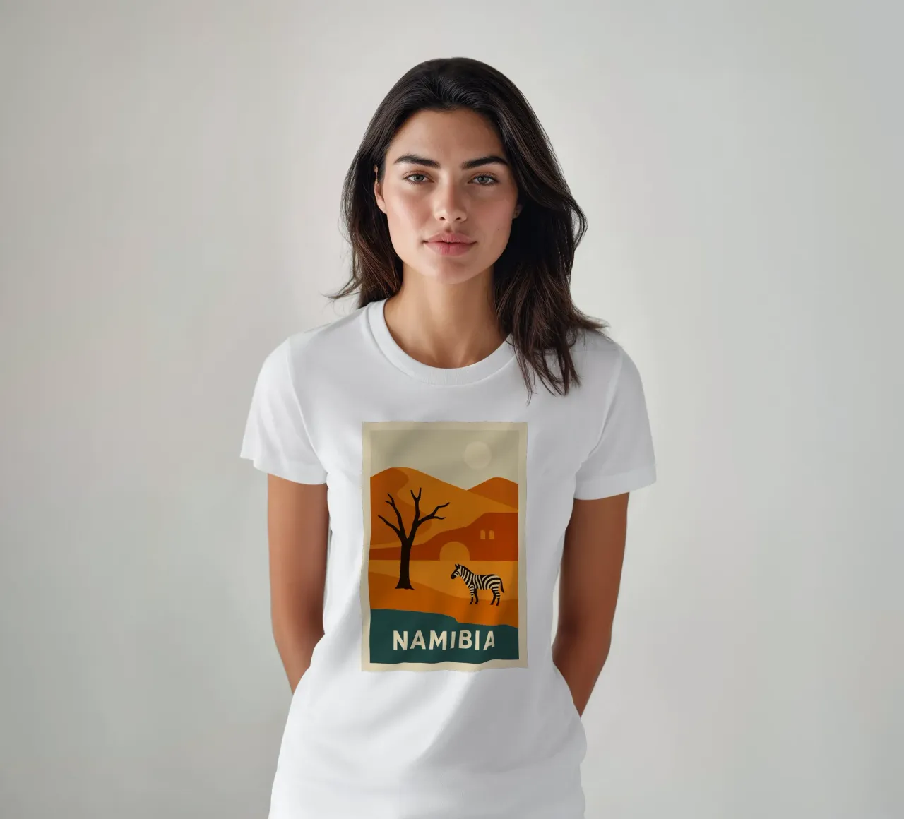 NAMIBIA - Selvaggia e sublime t-shirt da JETLAG | affiches voyage