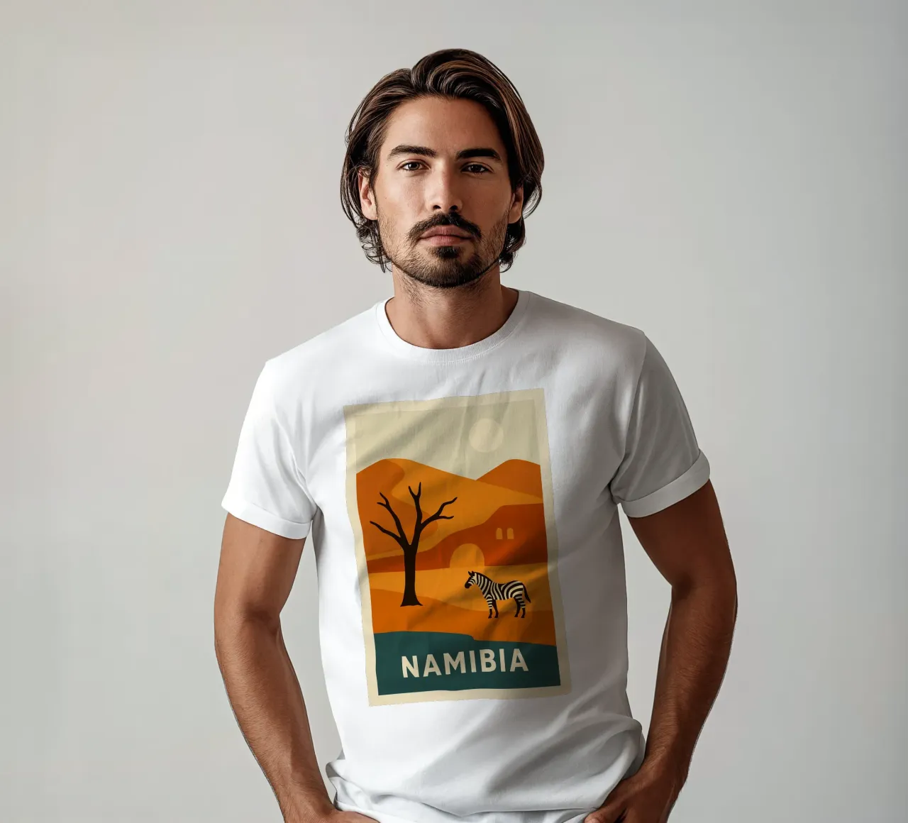 NAMIBIA - Selvaggia e sublime t-shirt da JETLAG | affiches voyage