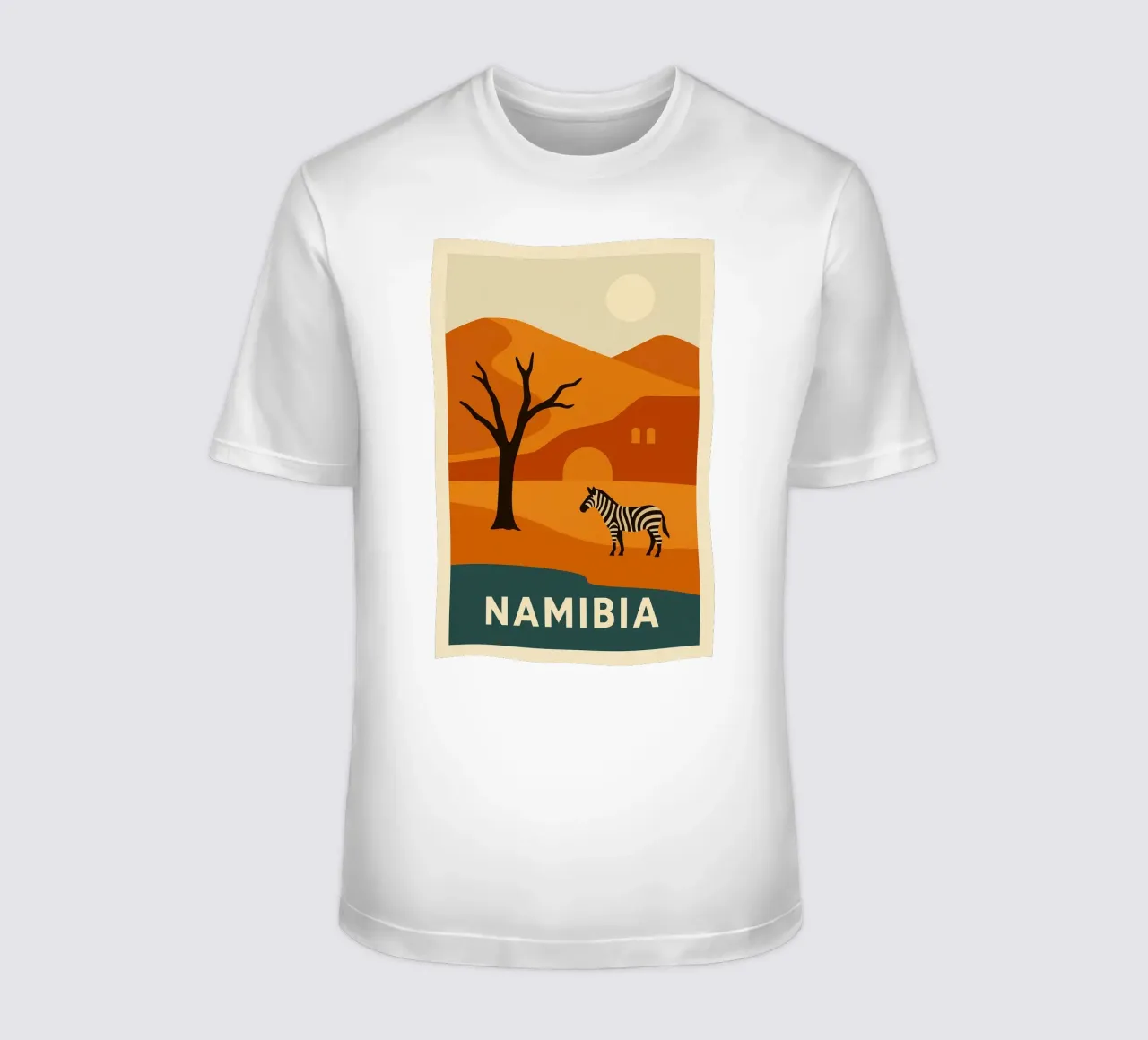 NAMIBIA - Wild and sublime t-shirt by JETLAG | affiches voyage