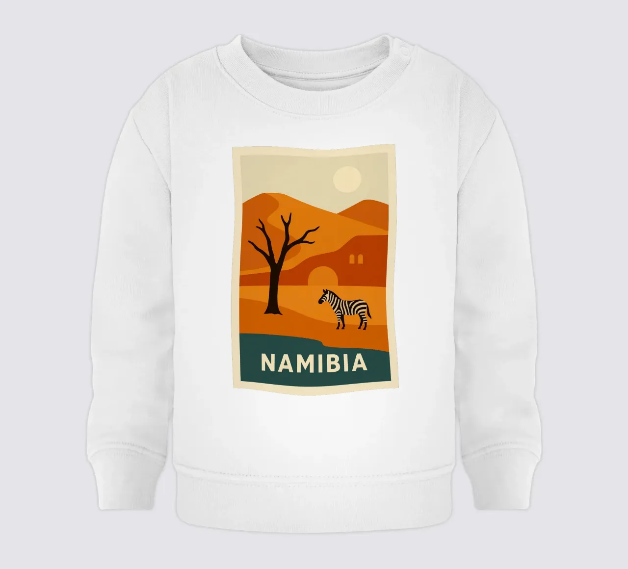 NAMIBIA - Wild und erhaben Baby Sweatshirt von JETLAG | affiches voyage