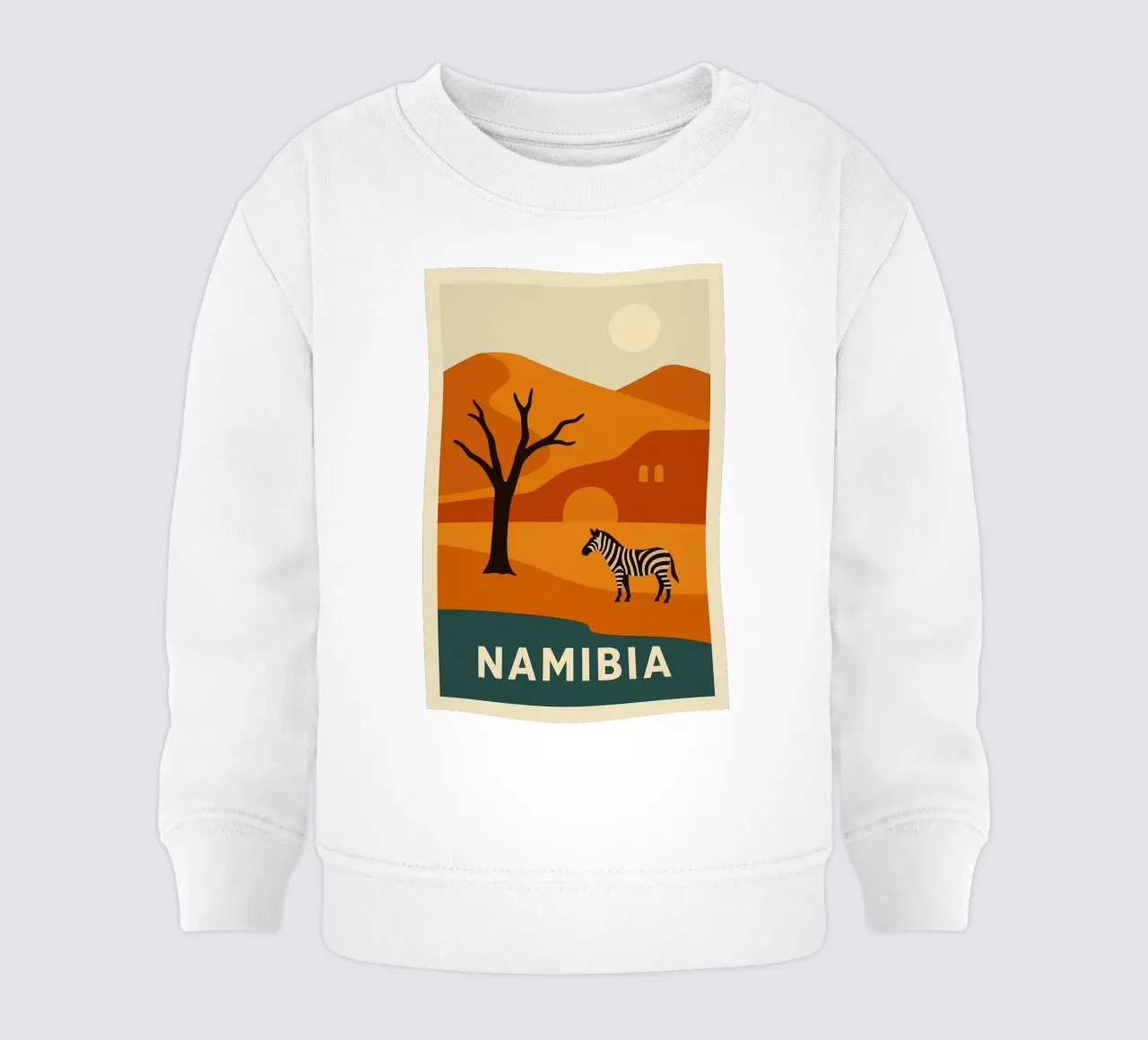 NAMIBIA - Selvaggia e sublime felpa neonato da JETLAG | affiches voyage