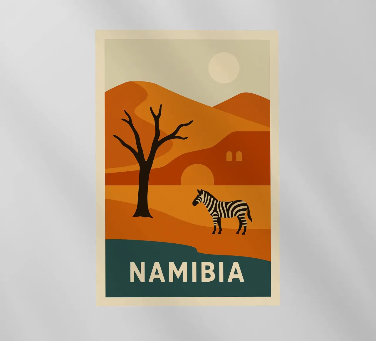 NAMIBIA - Selvaggia e sublime pellicola backlit da JETLAG | affiches voyage