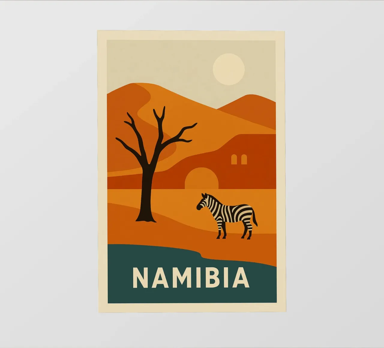 NAMIBIA - Selvaggia e sublime pellicola backlit da JETLAG | affiches voyage