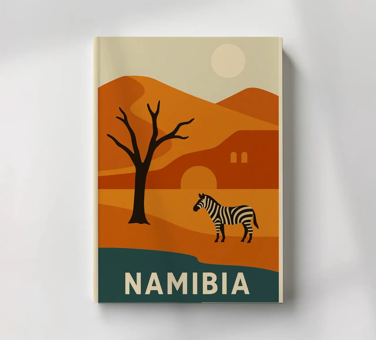 NAMIBIA - Wild and sublime notebook by JETLAG | affiches voyage