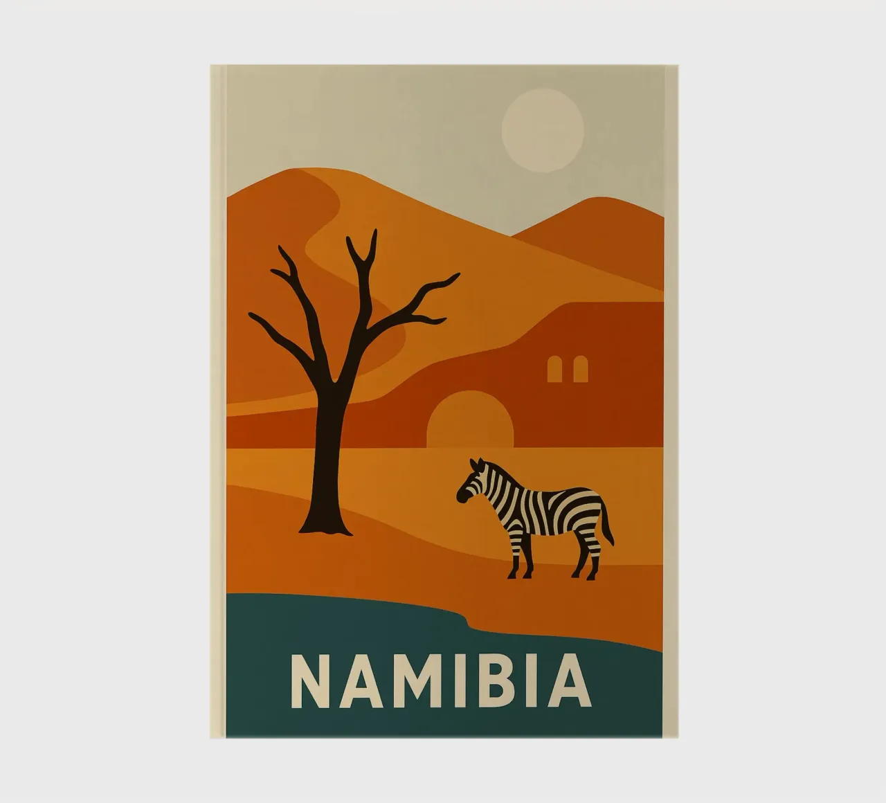 NAMIBIA - Wild and sublime notebook by JETLAG | affiches voyage