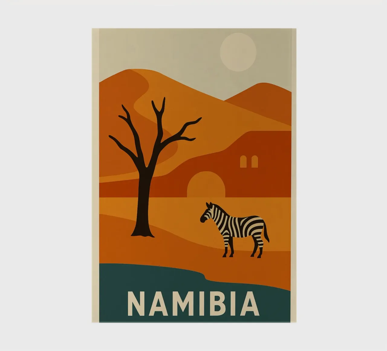 NAMIBIA - Wild and sublime notebook by JETLAG | affiches voyage