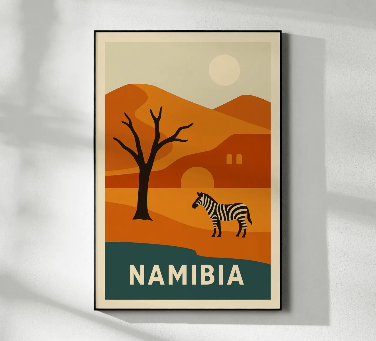 NAMIBIA - Wild and sublime acrylic glass by JETLAG | affiches voyage