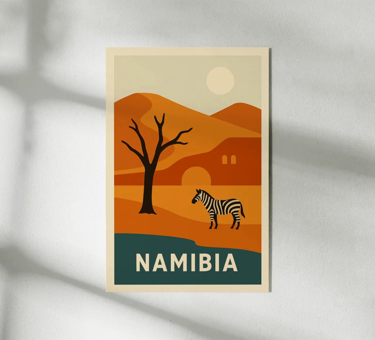 NAMIBIA - Wild and sublime acrylic glass by JETLAG | affiches voyage