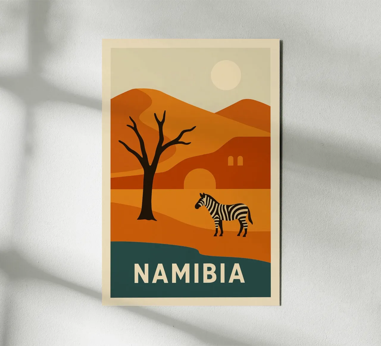 NAMIBIA - Selvaggia e sublime alluminio dibond da JETLAG | affiches voyage