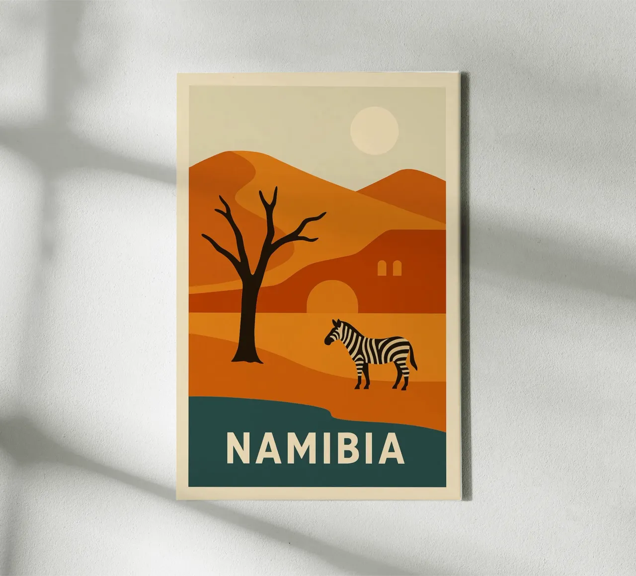 NAMIBIA - Selvaggia e sublime tela da JETLAG | affiches voyage