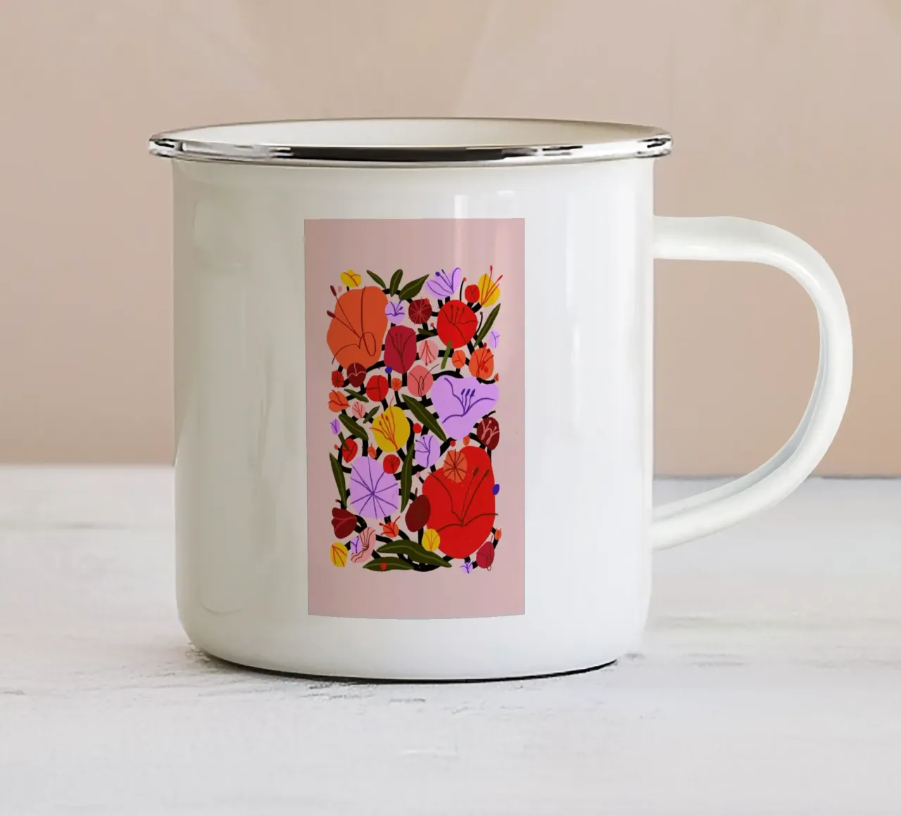 Cheer Up Buttercup II tazza in smalto da Pure